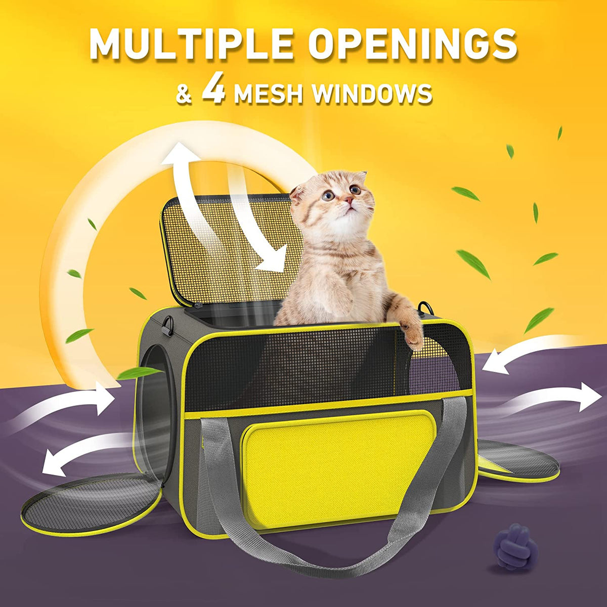 Cat Carrier Bag, Soft-Sided Pet Carrier Airline Approved, Durable Pet –  Ganesa Trading Inc.