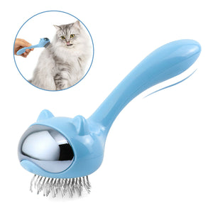 Dog Cat Massage Shell Comb Grooming Hair Removal Shedding Pet Cleaning Brush Cats Comb Brush Grooming Tool Stainless Steel Shedding - Ganesa Trading Inc.