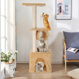 Cat Tower Kittens Pet Play House Cat Activity Tree Condo Scratching Sisal Post - Ganesa Trading Inc.