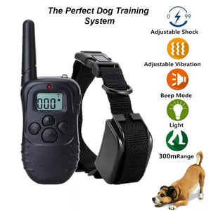 300m Electric Dog Training Collar Waterproof Remote Control Trainer Rechargeable Pet trainer for dog - Ganesa Trading Inc.