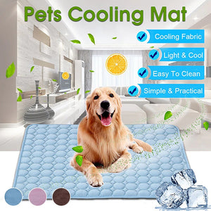 Dog Mat Cooling Summer Pad Mat For Dogs Cat Blanket Sofa Breathable Pet Dog Bed Summer Washable For Small Medium Large Dogs Car 4.6 - Ganesa Trading Inc.